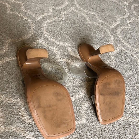 Zara High-heel sandals. Transparent straps on the front. Size 40 - Picture 3 of 5